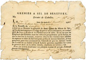 Gabelle - Source : Dictionnaire des institutions de la France. XVIIe-XVIIIe siècles