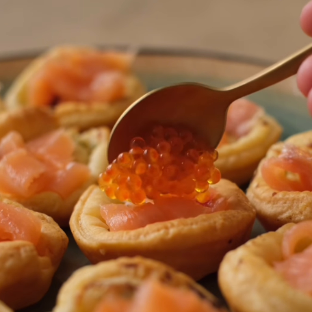 Bouchées apéritives ou entrée au saumon