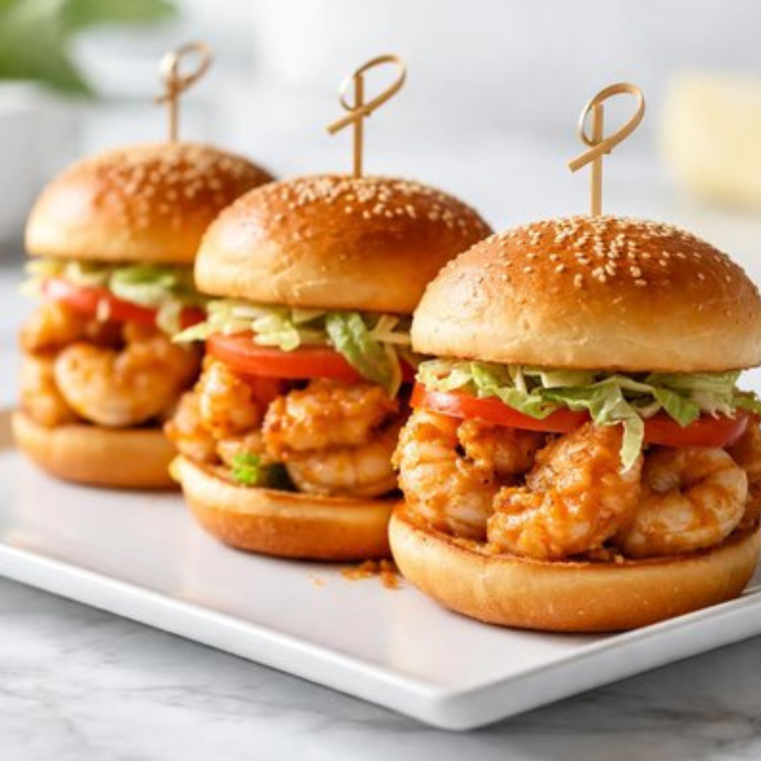 Burger de crevettes