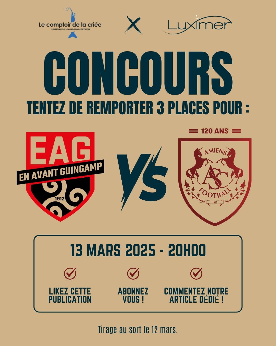Jeu concours Guingamp / Amiens