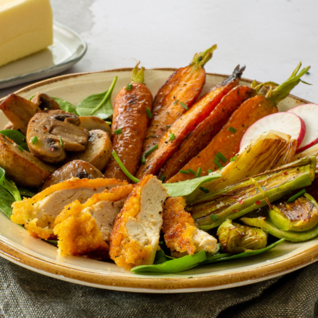 Légumes rôtis au beurre gourmand