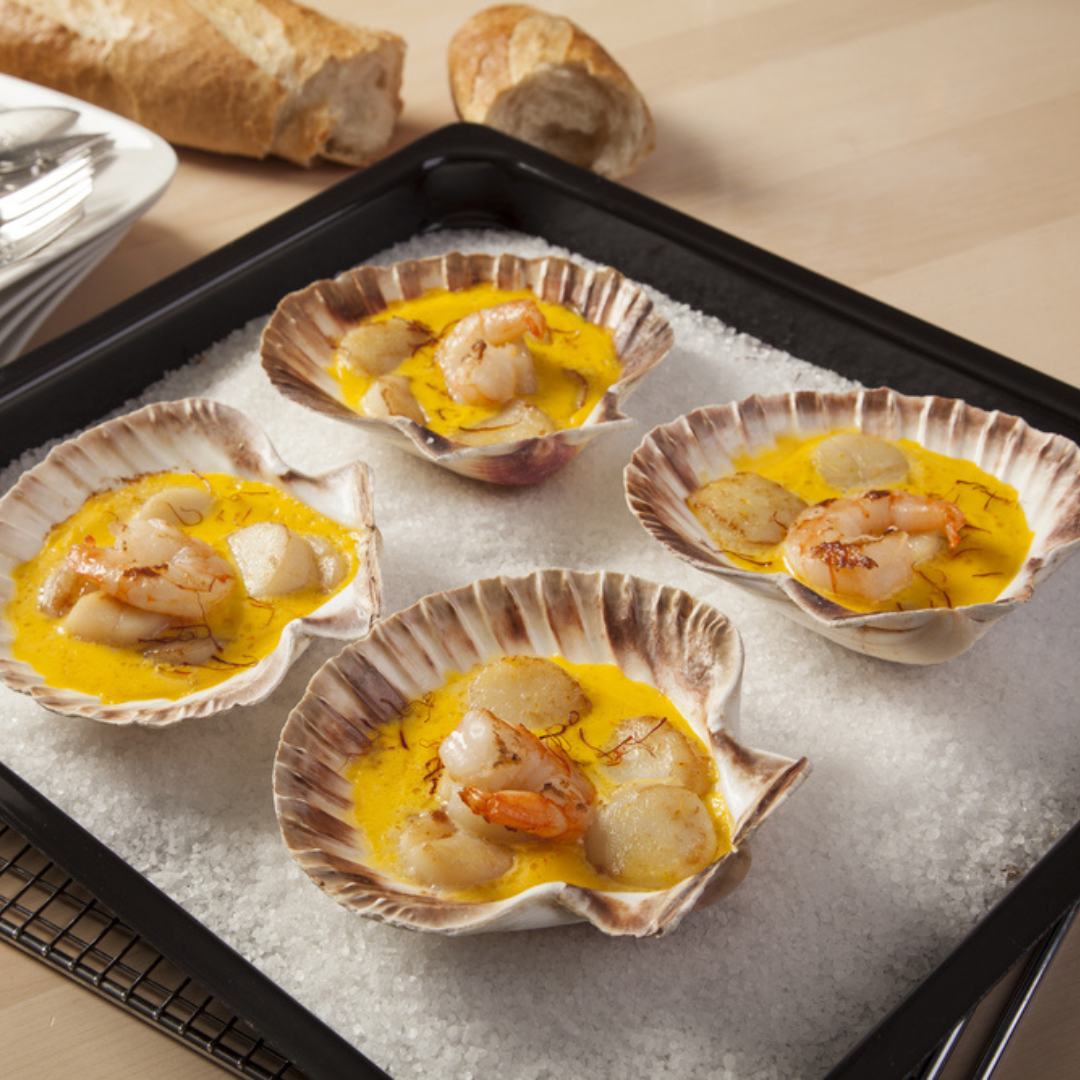 Noix de Saint-Jacques au four