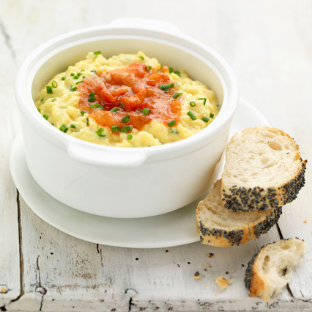 Œufs brouiller au crabe