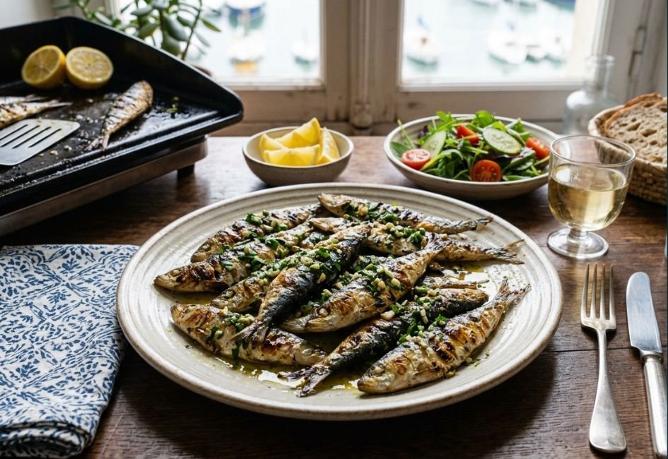 Sardines fraîches à la plancha