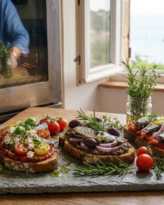 Tartines gourmandes de sardines